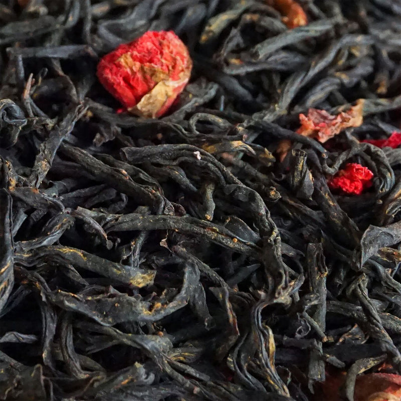 Ingredients for THEE's Honey Granate Tea blend - Black Tea, honey flavouring, pomegranate flower